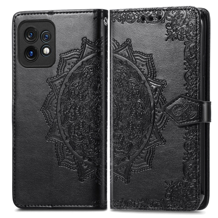 For Motorola Moto X40 Mandala Flower Embossed Leather Phone Case