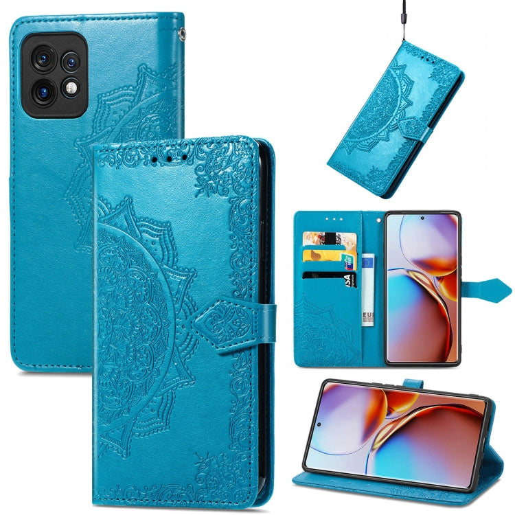 For Motorola Moto X40 Mandala Flower Embossed Leather Phone Case