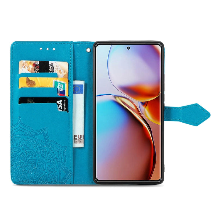 For Motorola Moto X40 Mandala Flower Embossed Leather Phone Case