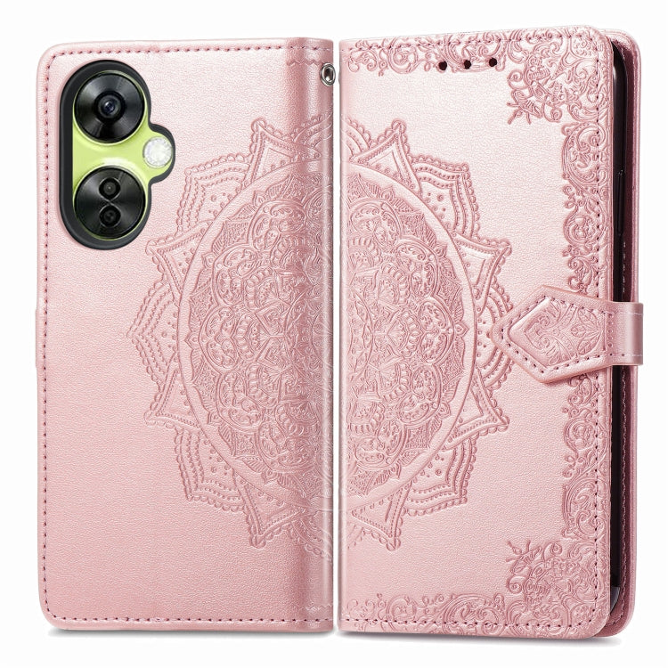 For OnePlus Nord CE 3 Lite Mandala Flower Embossed Leather Phone Case