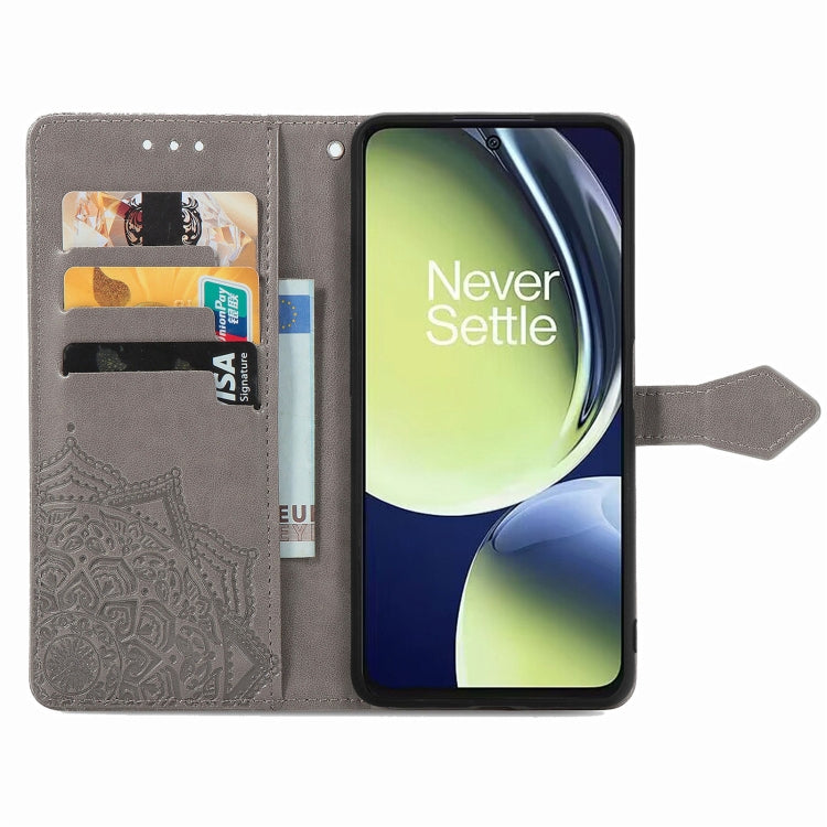 For OnePlus Nord CE 3 Lite Mandala Flower Embossed Leather Phone Case