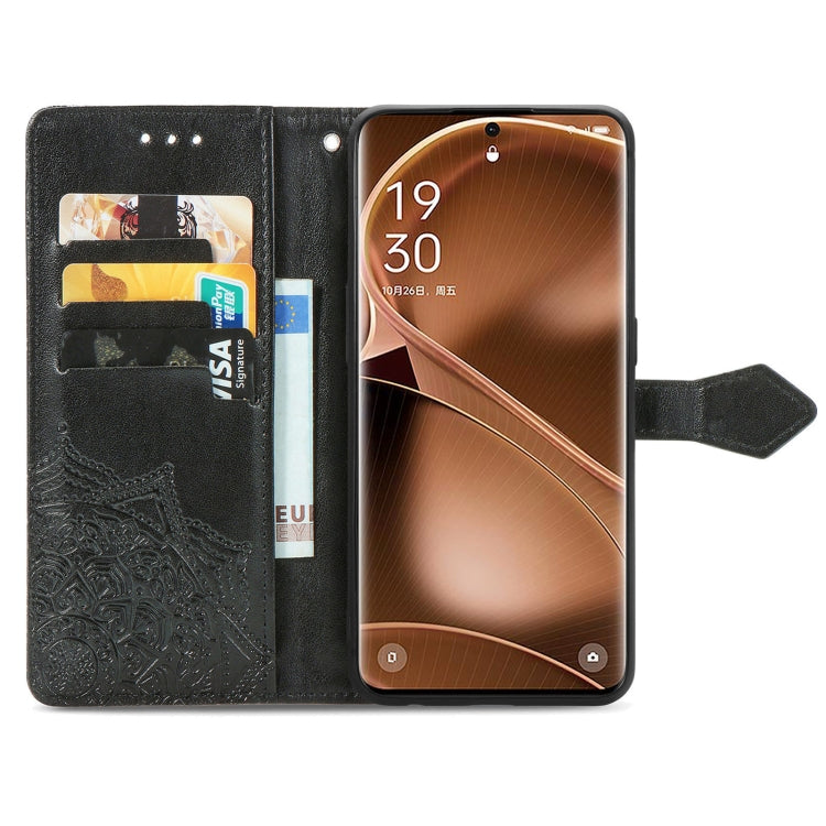 For OPPO Find X6 Pro Mandala Flower Embossed Leather Phone Case