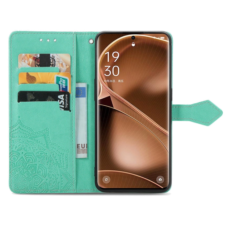 For OPPO Find X6 Pro Mandala Flower Embossed Leather Phone Case