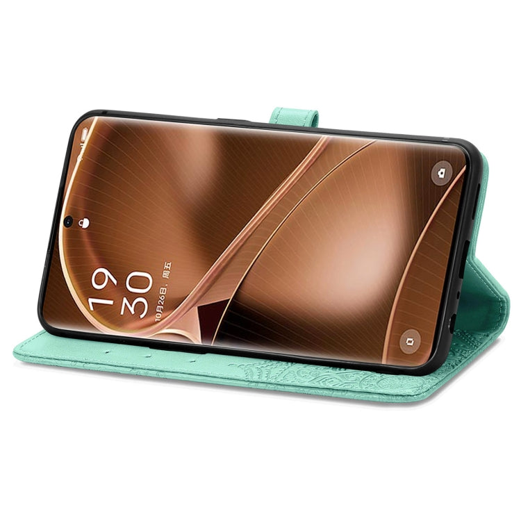 For OPPO Find X6 Pro Mandala Flower Embossed Leather Phone Case