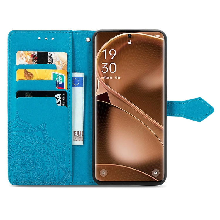 For OPPO Find X6 Pro Mandala Flower Embossed Leather Phone Case