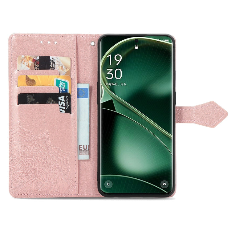 For OPPO Find X6 Mandala Flower Embossed Leather Phone Case