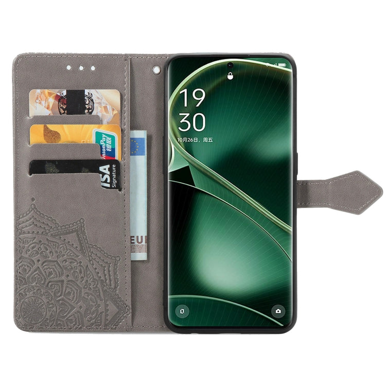 For OPPO Find X6 Mandala Flower Embossed Leather Phone Case