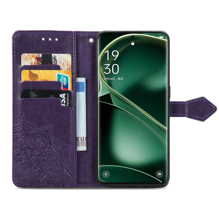 For OPPO Find X6 Mandala Flower Embossed Leather Phone Case