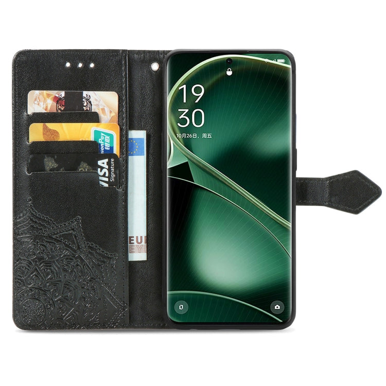 For OPPO Find X6 Mandala Flower Embossed Leather Phone Case