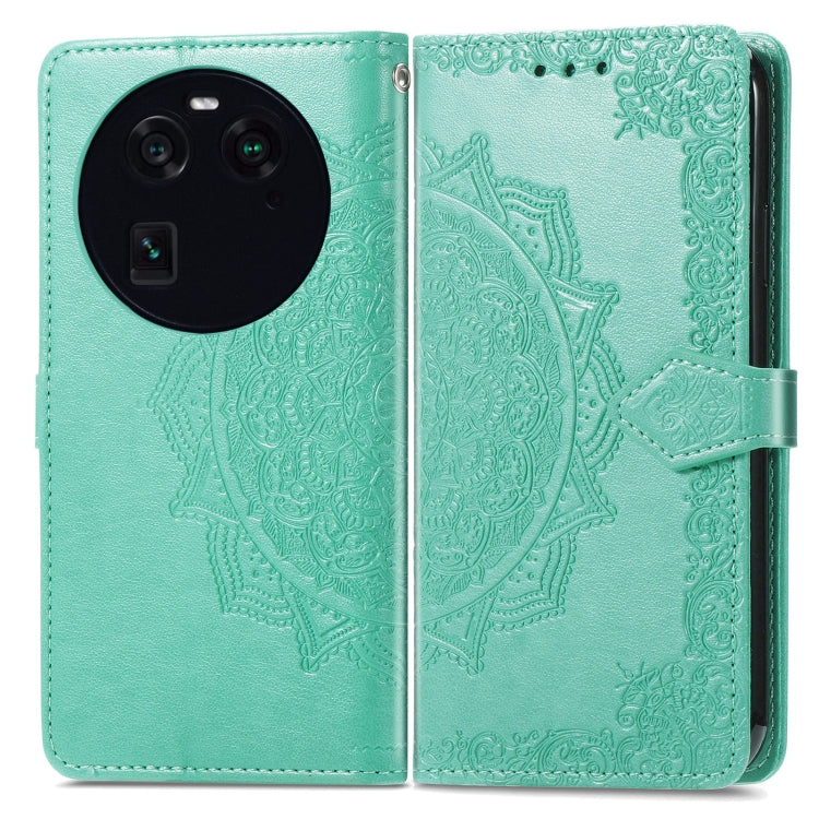 For OPPO Find X6 Mandala Flower Embossed Leather Phone Case