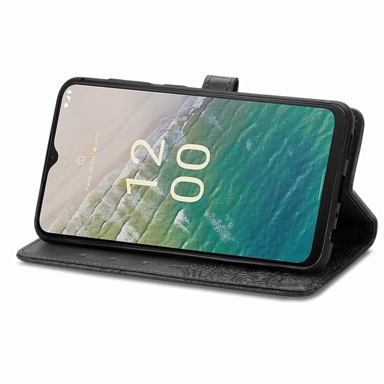 For Nokia C32 Mandala Flower Embossed Leather Phone Case