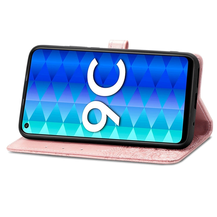 For Honor 9C Mandala Flower Embossed Leather Phone Case