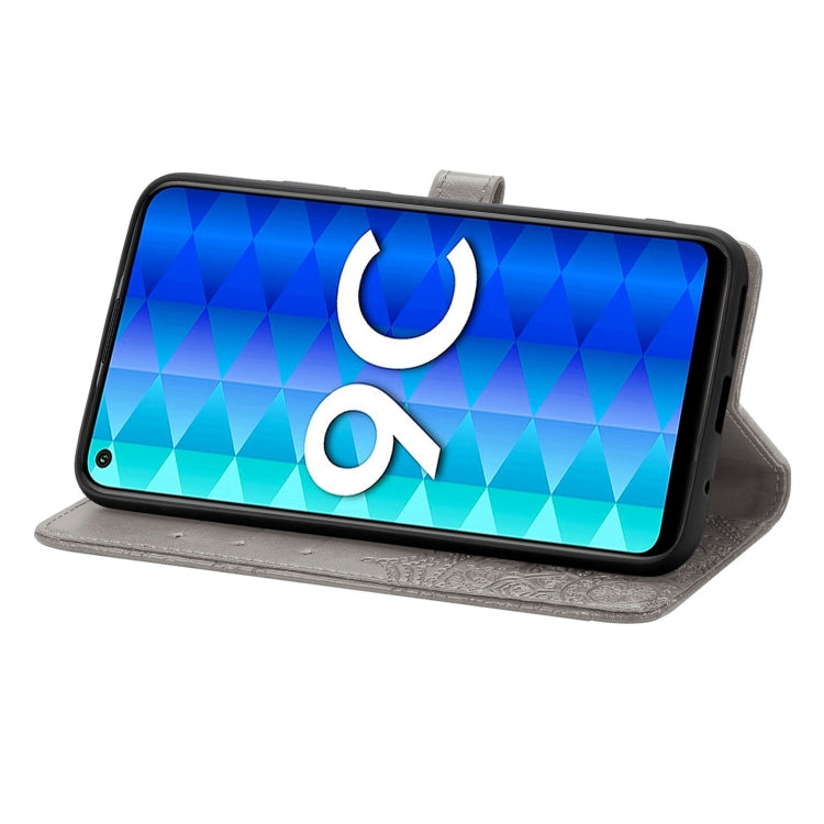 For Honor 9C Mandala Flower Embossed Leather Phone Case