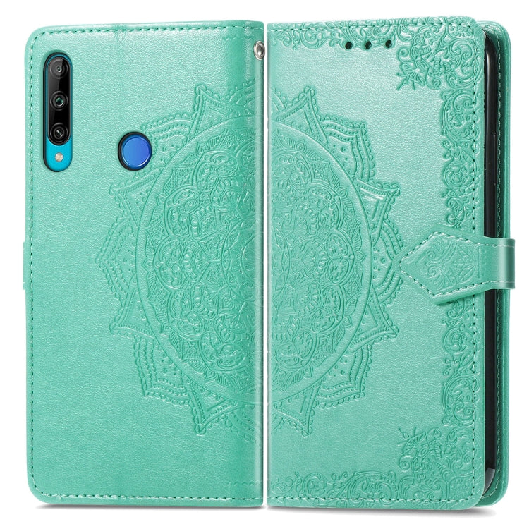 For Honor 9C Mandala Flower Embossed Leather Phone Case