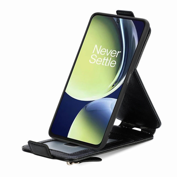 For OnePlus Nord CE 3 Lite Zipper Wallet Vertical Flip Leather Phone Case