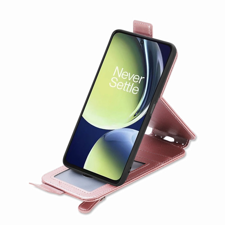 For OnePlus Nord CE 3 Lite Zipper Wallet Vertical Flip Leather Phone Case