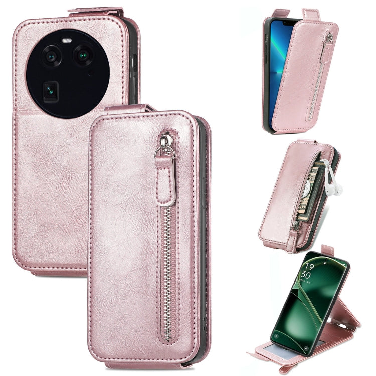 For OPPO FInd X6 Zipper Wallet Vertical Flip Leather Phone Case