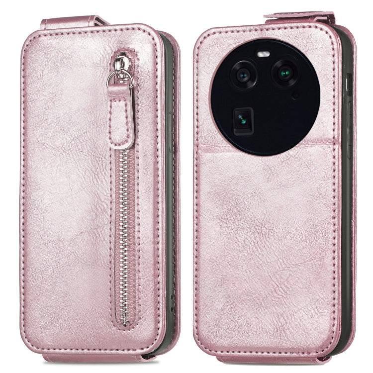 For OPPO FInd X6 Zipper Wallet Vertical Flip Leather Phone Case