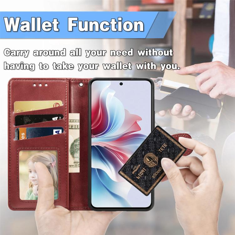 For Samsung Galaxy S26 5G Retro Solid Color Buckle Leather Phone Case