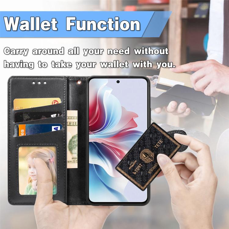 For Samsung Galaxy S26+ 5G Retro Solid Color Buckle Leather Phone Case