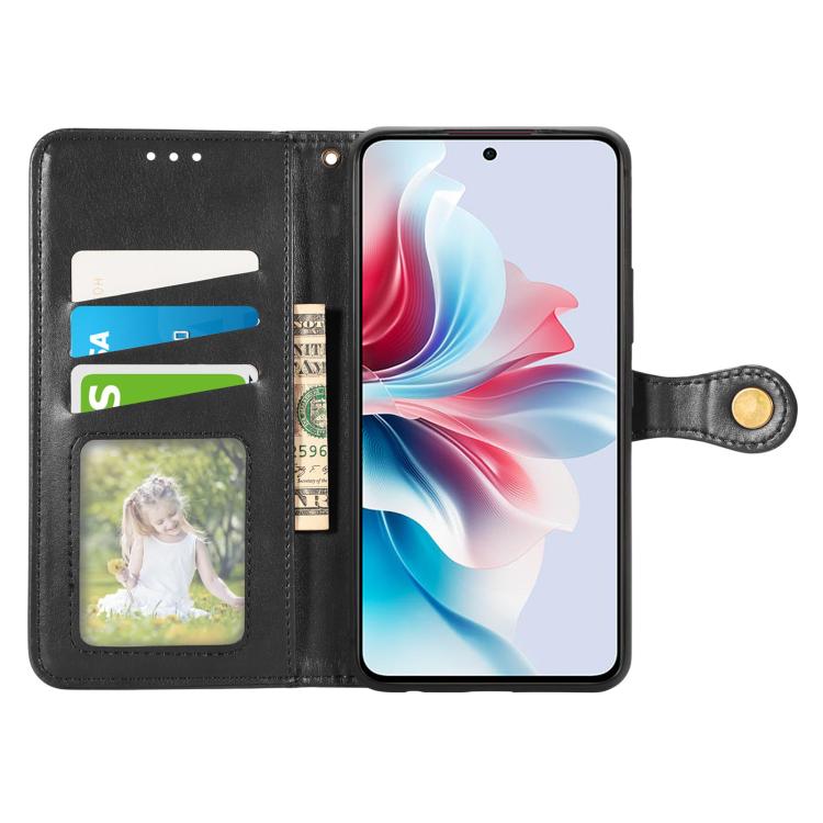 For Samsung Galaxy A27 5G Retro Solid Color Buckle Leather Phone Case