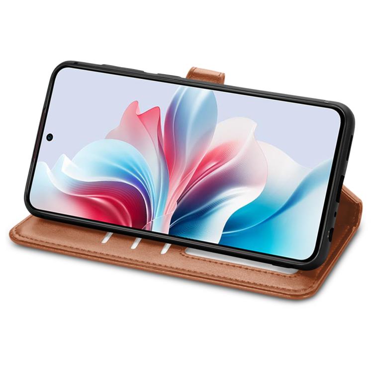 For Samsung Galaxy A27 5G Retro Solid Color Buckle Leather Phone Case