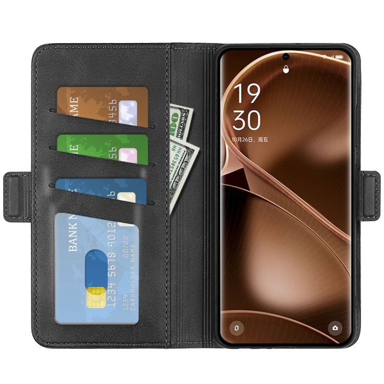 For OPPO Find X6 Dual-side Magnetic Buckle Leather Phone Case