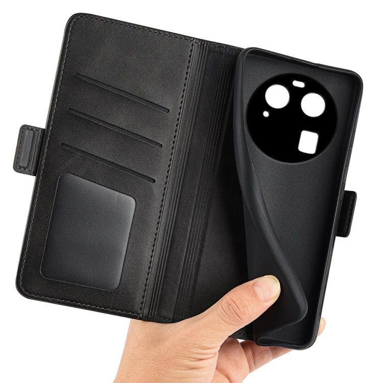 For OPPO Find X6 Dual-side Magnetic Buckle Leather Phone Case