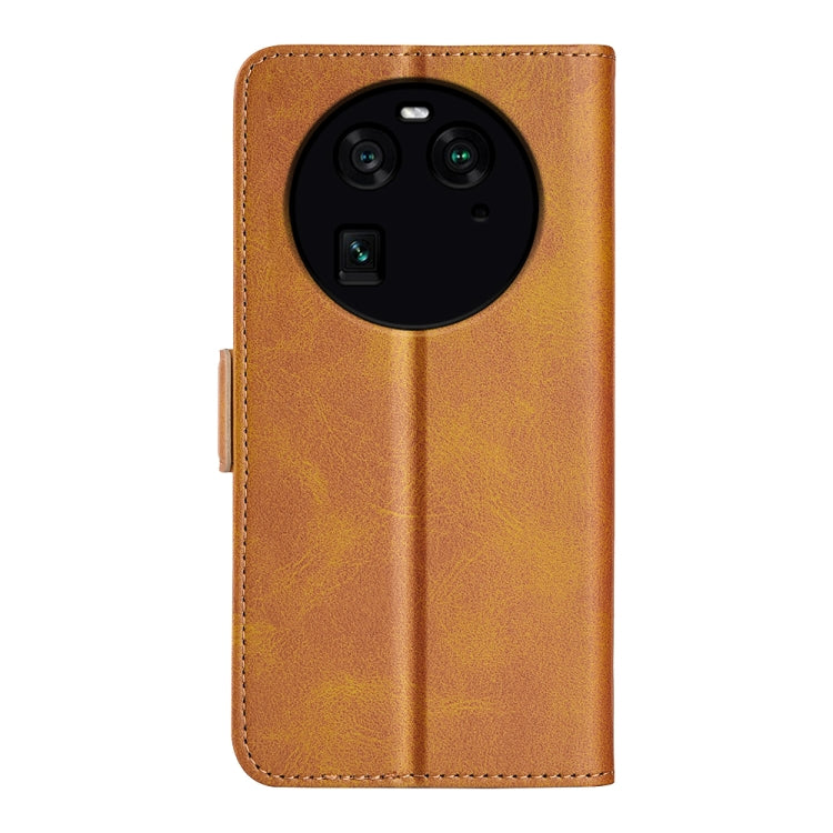 For OPPO Find X6 Dual-side Magnetic Buckle Leather Phone Case