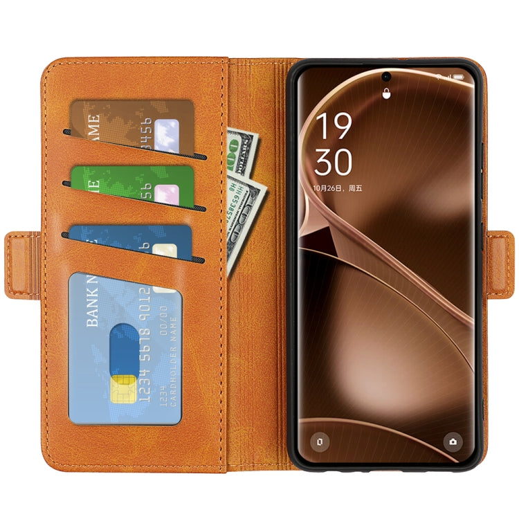 For OPPO Find X6 Dual-side Magnetic Buckle Leather Phone Case