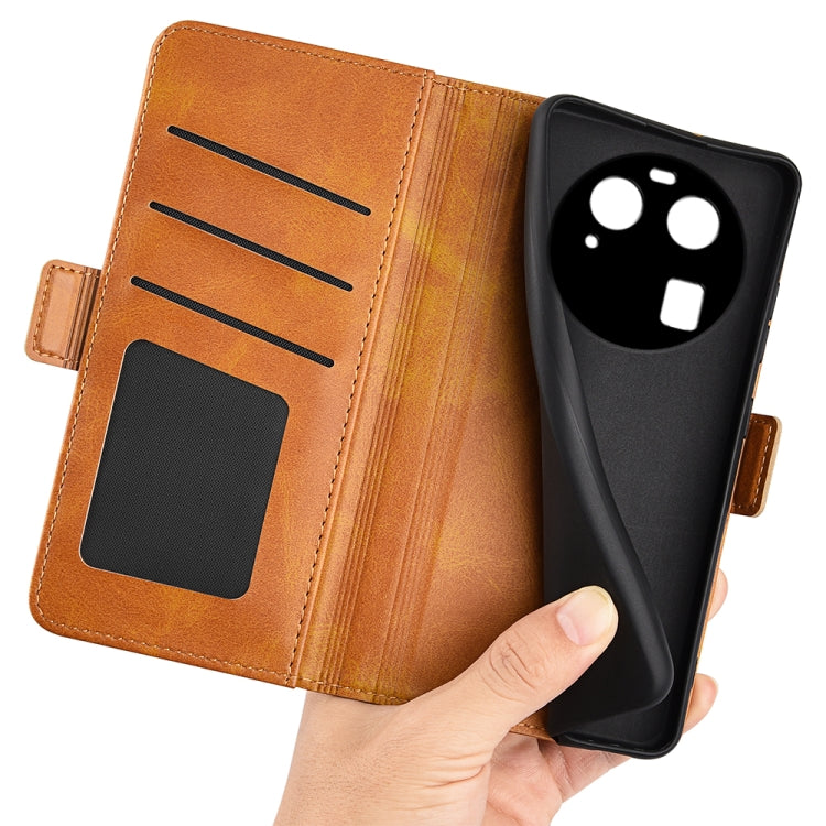 For OPPO Find X6 Dual-side Magnetic Buckle Leather Phone Case