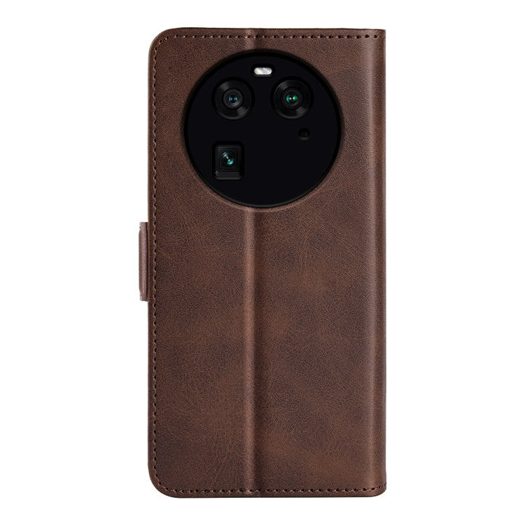 For OPPO Find X6 Dual-side Magnetic Buckle Leather Phone Case