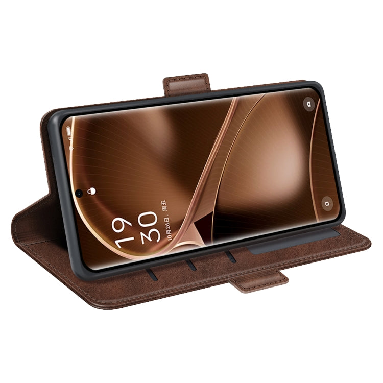 For OPPO Find X6 Dual-side Magnetic Buckle Leather Phone Case