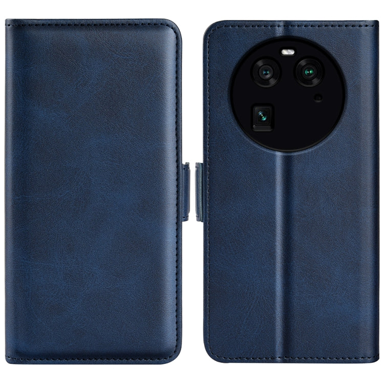 For OPPO Find X6 Dual-side Magnetic Buckle Leather Phone Case