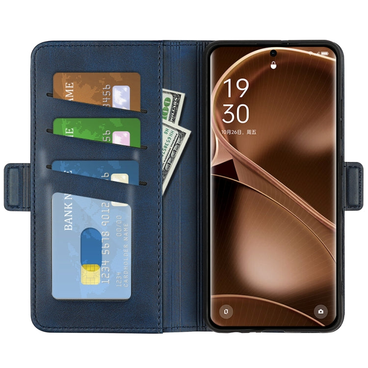 For OPPO Find X6 Dual-side Magnetic Buckle Leather Phone Case