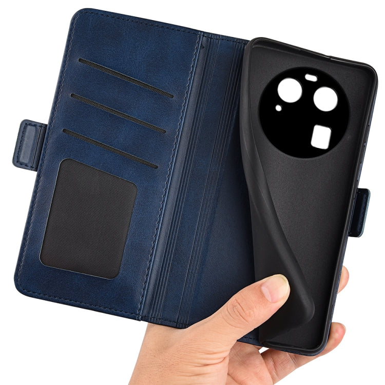 For OPPO Find X6 Dual-side Magnetic Buckle Leather Phone Case