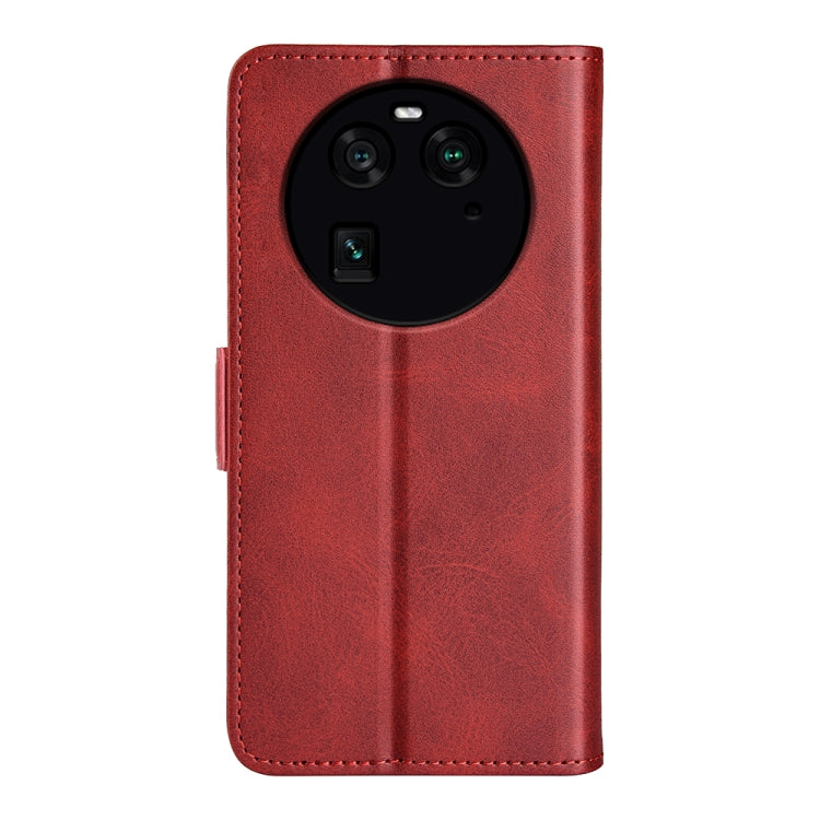 For OPPO Find X6 Dual-side Magnetic Buckle Leather Phone Case
