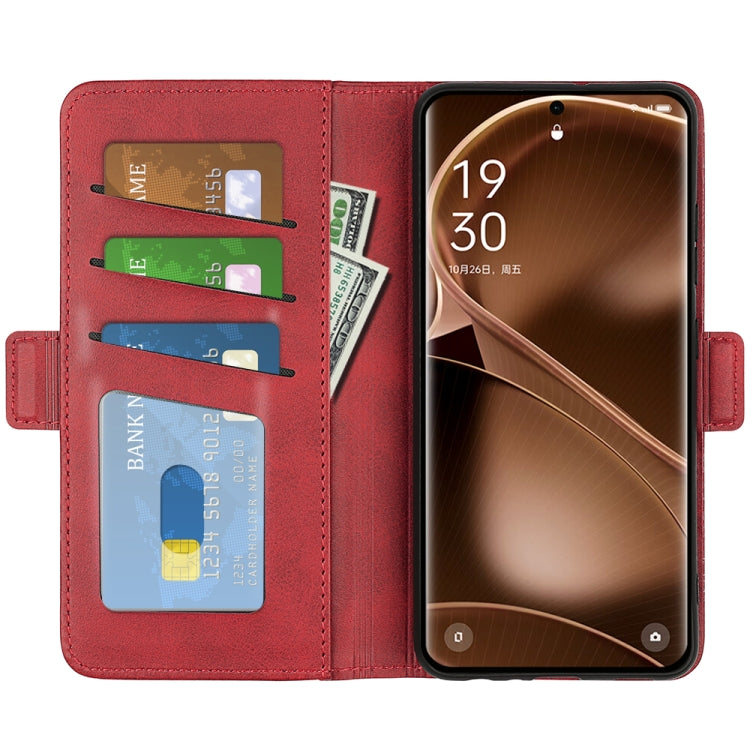 For OPPO Find X6 Dual-side Magnetic Buckle Leather Phone Case