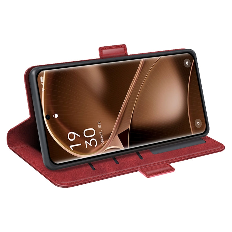 For OPPO Find X6 Dual-side Magnetic Buckle Leather Phone Case