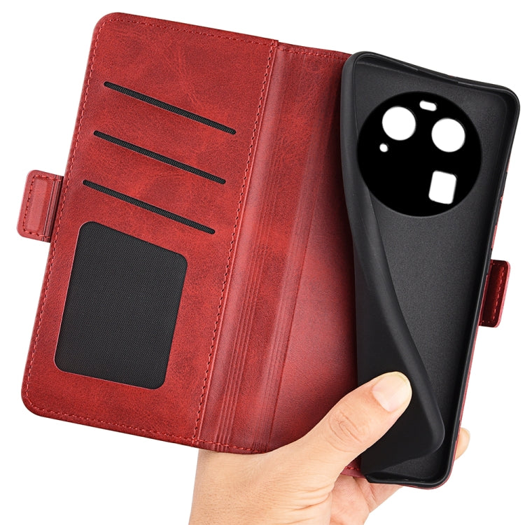 For OPPO Find X6 Dual-side Magnetic Buckle Leather Phone Case