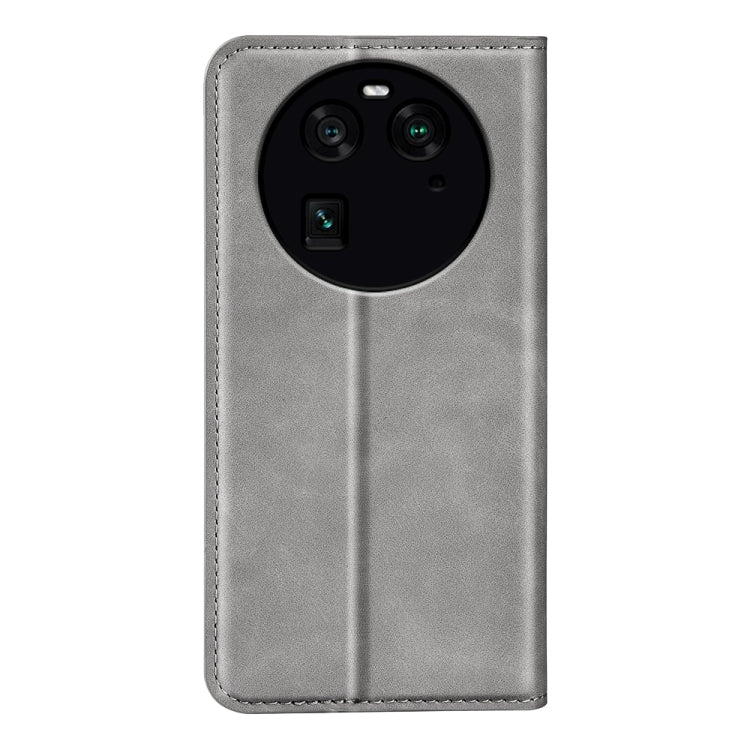 For OPPO Find X6 Retro-skin Magnetic Suction Leather Phone Case