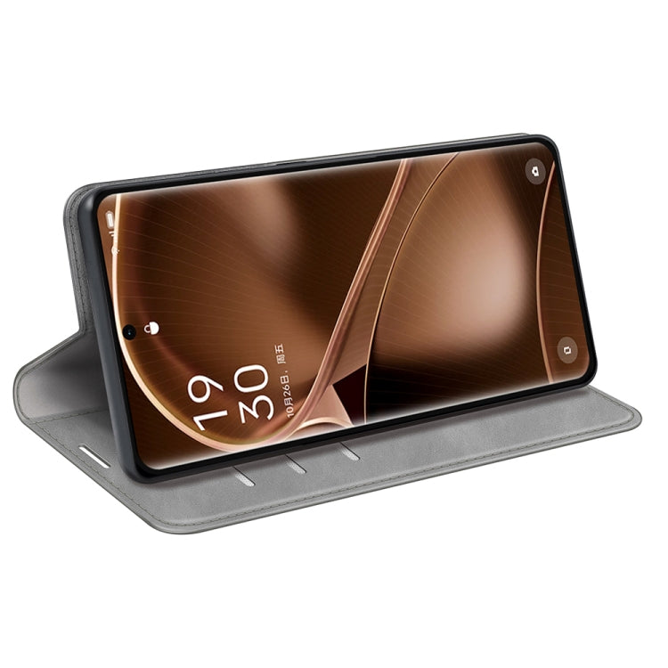 For OPPO Find X6 Retro-skin Magnetic Suction Leather Phone Case