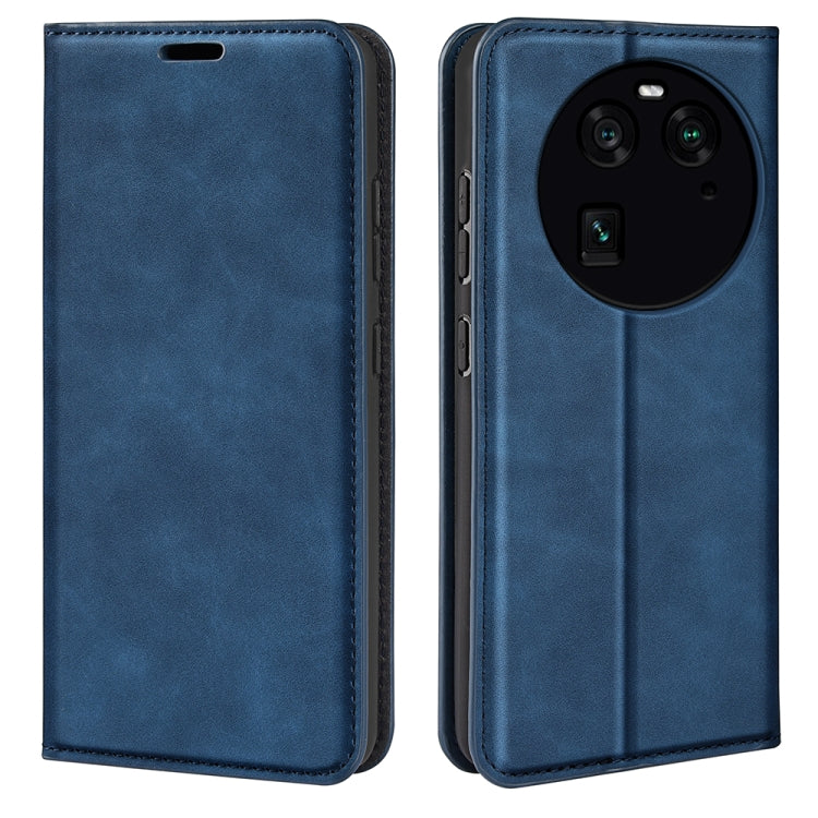 For OPPO Find X6 Retro-skin Magnetic Suction Leather Phone Case