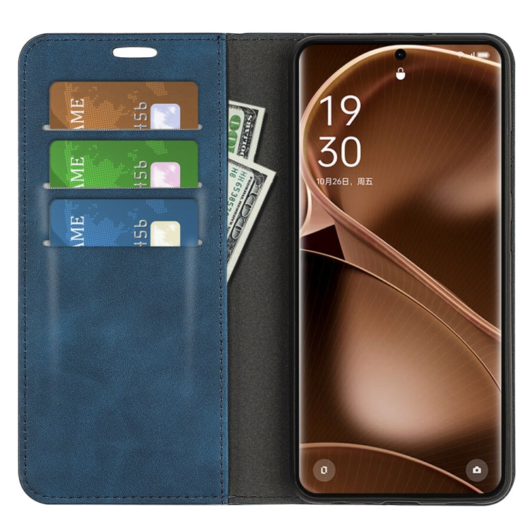 For OPPO Find X6 Retro-skin Magnetic Suction Leather Phone Case