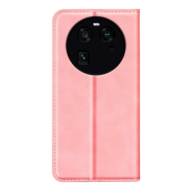 For OPPO Find X6 Retro-skin Magnetic Suction Leather Phone Case