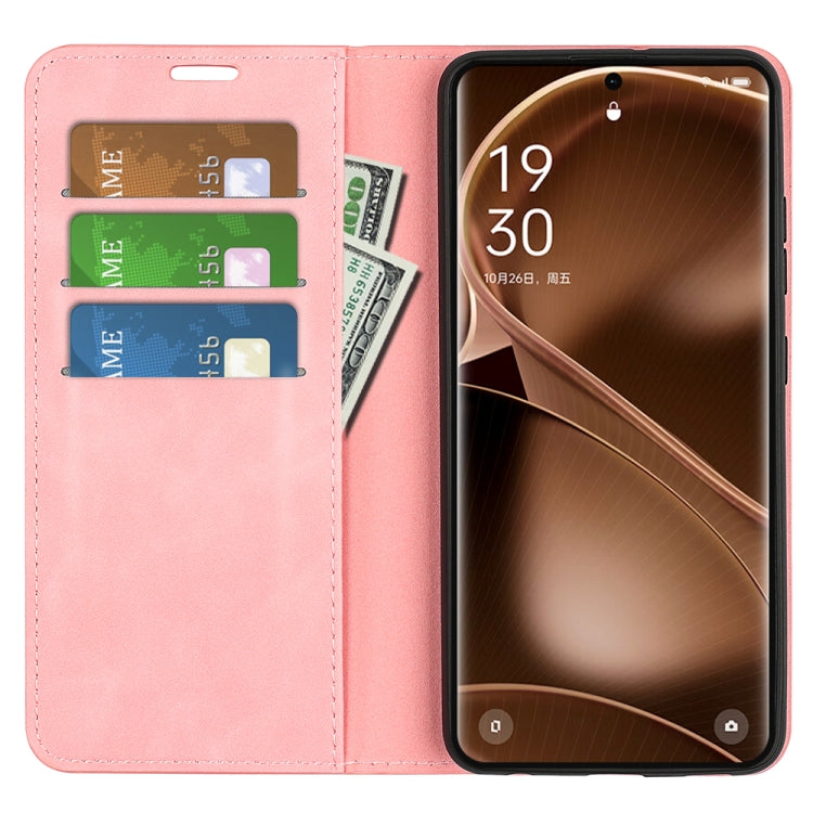 For OPPO Find X6 Retro-skin Magnetic Suction Leather Phone Case