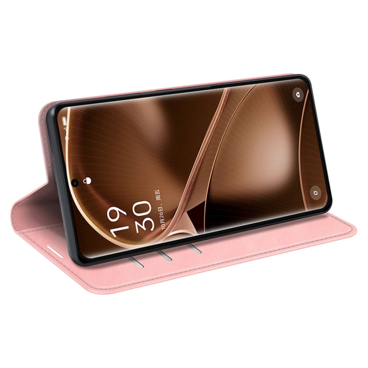 For OPPO Find X6 Retro-skin Magnetic Suction Leather Phone Case