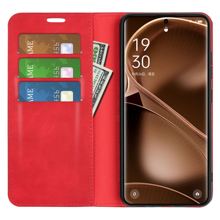 For OPPO Find X6 Retro-skin Magnetic Suction Leather Phone Case
