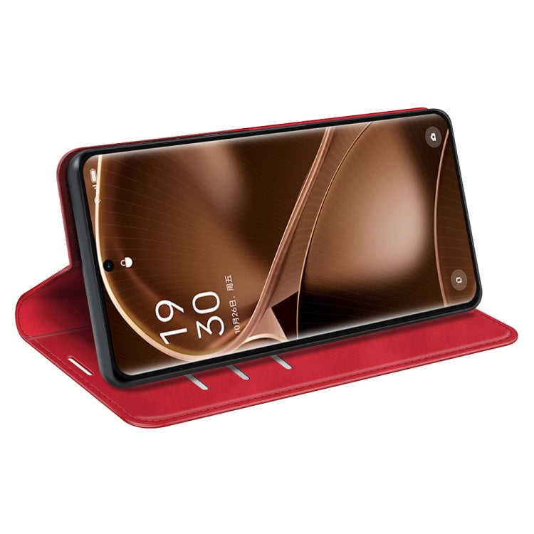 For OPPO Find X6 Retro-skin Magnetic Suction Leather Phone Case