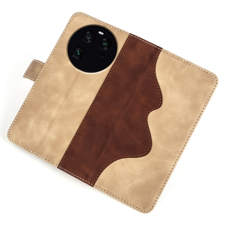 For OPPO Find X6 Stitching Horizontal Flip Leather Phone Case